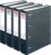 Herlitz Max.File Nature Twin Double Folder, A4, 7 cm Spine Width, 2 x A5 Landscape, Black (4, Cardboard)