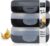 Moritz & Moritz 3 x Lunch Boxes with Compartments – Mix & Match Lunch Box – Adult Lunch Box
