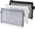 Pack of 3 Transparent Pencil Case Nylon Mesh Zip Mesh Zip Pouch Pen Case Clear Exam Pencil Pouch Portable Stationery Case for School Office Supplies Cosmetic Storage Bag, Black / White / Grey