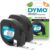 DYMO Original LetraTag Label Tape, Black on White, 12 mm x 4 m, Self-Adhesive Plastic Label Tape, for LetraTag Labelling Device, 2 Label Cartridges