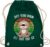 Shirtracer – Yoga and wellness gift – Just slow down Let that go – Sloth white – Gym bag and fabric bag made of cotton