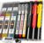 Nicpro 3 Pack CP1000 Carpenter’s Pencils with Sharpener, Mechanical Pencils with 39 Leads, Deep Hole Marker with Long Tip for Construction, Heavy Duty Pencil Construction Site for Architect Marking