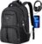 Men’s Laptop Backpack for University Work Study Work School Backpack Boys Teenagers 15.6 Inch Backpack School Bag School Bag Boys with USB for Hiking Travel Camping