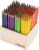 Betzold – Triangular Pencil Set Thick 144 Wooden Colouring Pencils 17.5 cm Stand Wooden Pencils Triangular