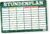 itenga Timetable DIN A4 Magnetic 30 x 20 cm Wipe Clean e.g. for the Fridge Motif Formulas