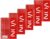 Leitz VON College Notepad A5 Squared Pack of 5 Notepad with 160 Pages, 80 Sheets, Ideal for Office, Study and School, with Margin Left, 45760001