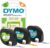 Dymo S0721660 LetraTag Plastic Label Tape, 12 mm, 4 Metre Roll, Black on White