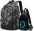 Oxford Fabric School Backpack For Boys, School Backpack With Print, Teenager School Bag, Outdoor Reflective Daypack, Grey C