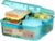 Sistema Bento Box Ocean Bound Plastic Lunch Box with Compartments, 1.25 L Lunch Box with Yoghurt/Fruit Container, Lunch Box Children and Adults, Made with Recycled Plastic, Turquoise