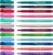 Faber-Castell Broadpen Fineliner 1554, Line: 0.8 mm, Set of 12, Plastic, Fine, Metal-Encased Tip, Marker Pen, Fineliner, Art & Graphic