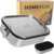 Stainless Steel Lunch Box | Lunch Box 1200 ml | Set with Box for Dips | Sliding Divider | Leak-proof and Plastic-Free | Lunch Box