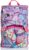 SJ GANG STYLE JAM GANG School Bag for Primary School, from 1st Grade, Expandable School Bag, Extra Volume, Spacious School Bag for Girls and Boys, Pink/Pattern, with Flip System